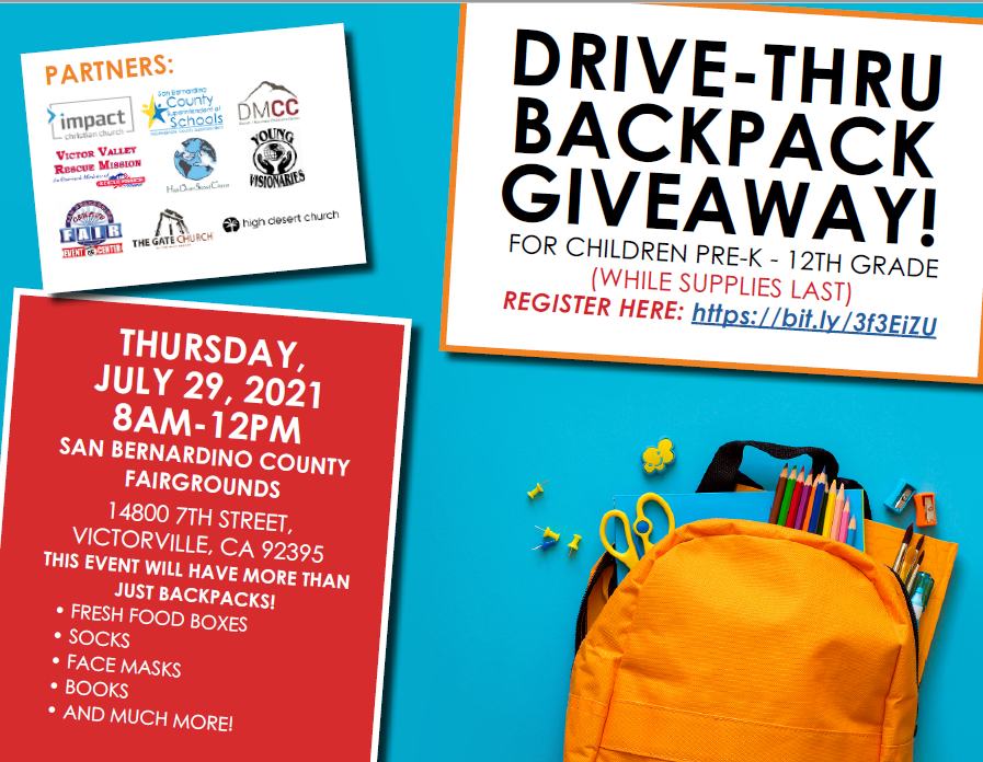 Backpack giveaway